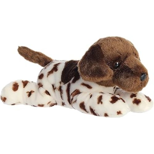 Aurora® Adorable Flopsie™ Gio German Shorthair™ Stuffed Animal - Playful Ease - Timeless Companions - Brown 12 Inches