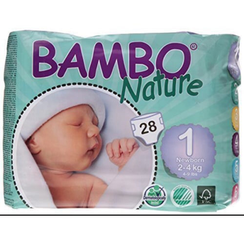 Bambo Nature Disposable Baby Diapers | Size 1