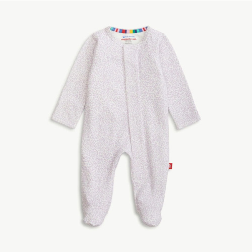 lilac foliage organic cotton magnetic footie – Magnetic Me