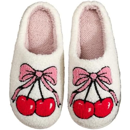 Women Retro Colorful Books Slippers Plush Warm House Slippers,Casual Home Shoes Soft Plush Slip-on Slippers Outdoor Indoor Bedroom Shoes