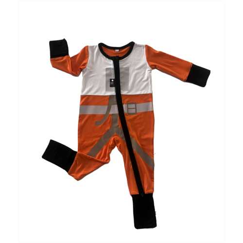 Luke Skywalker Rebel X-Wing Pilot Jedi Star Wars Baby Onesie Costume Bamboo Dual Zipper Footie