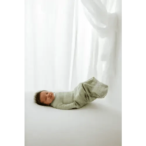 Bamboo Blend Mint Swaddle Sleep Sack - Small (6-12 pounds)