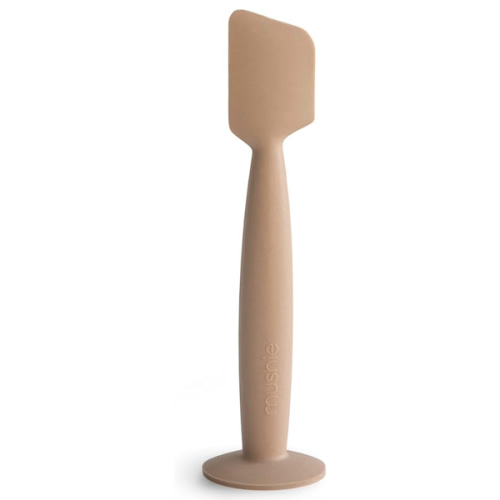mushie Diaper Cream Applicator Soft Silicone with Suction Base (Natural)