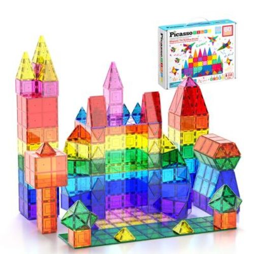 Picasso Tiles 60 Pc Magnetic Tiles Set