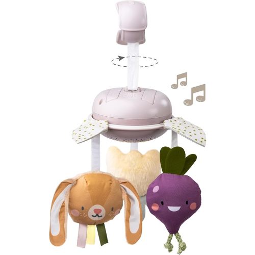 Taf Toys Garden Musical Mobile for Crib with Classical Melodies, Soft Hanging Toys, Promotes Motor Skills & Emotional Development, Large Clip for Easy Attachment, Suitable for Baby Boys & Girls