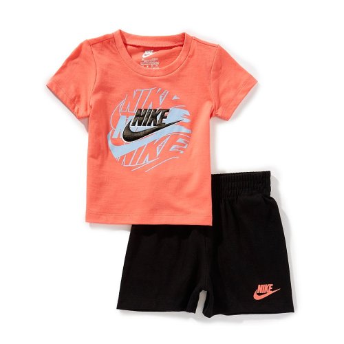 Nike Baby Boys On The Move Short Sleeve T-Shirt & Shorts Set
