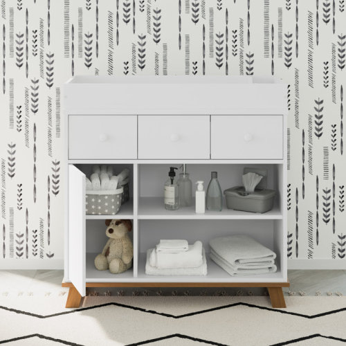 Storkcraft Modern 2 Drawer Dresser with Removable Changing Topper & Reviews | Wayfair