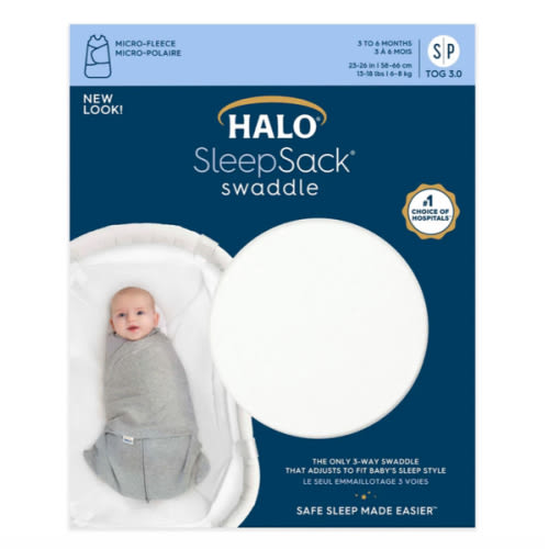 Cream Micro-Fleece Swaddle S | HALO