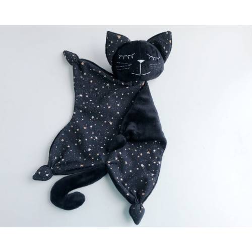 Black Cat Lovey, Baby Lovey Blanket, Witch Baby Shower Gift, Halloween Baby Gift, Stuff Cat Plush, Cat Snuggle - Etsy