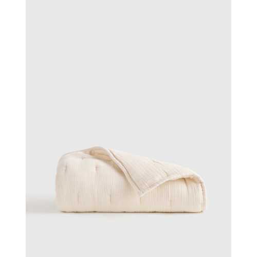 Organic Airy Gauze Toddler Quilt in Undyed