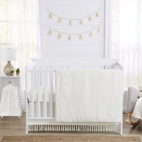 Boho Dot 4 Piece Crib Bedding Set