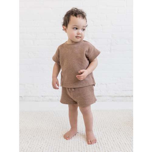 Odell Waffle Tee and Shorts Set