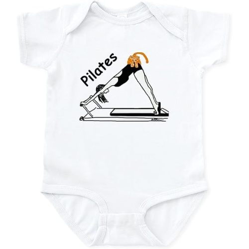 CafePress Pilates Cat Infant Bodysuit Cute Infant Bodysuit Baby Romper