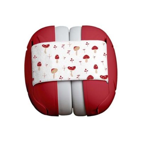 Fdmt Protective Baby Earmuffs (scarlet Mushrooms) - Hearing Protection For Kids, Toddlers & Babies