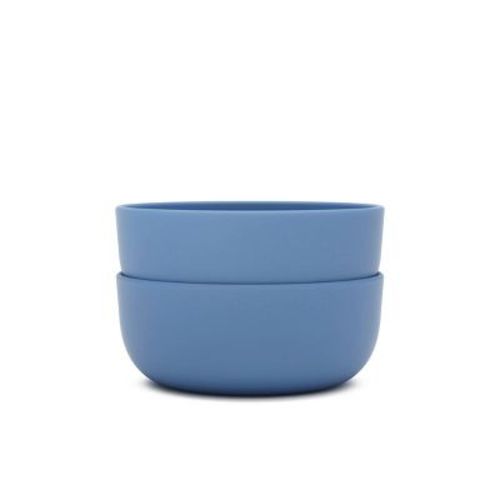 Lalo 2pk Silicone Dining Bowls - Blueberry