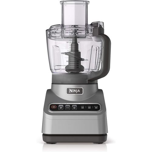 Ninja Professional Plus Food Processor 850-Watts With Auto-iQ Preset Programs Chop Puree Dough Slice Shred With a 9-Cup Capacity and a Silver Stainless Finish (BN600C) - Canadian Version