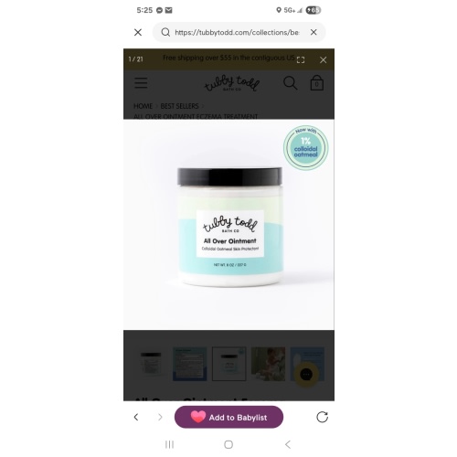 Tubby Todd All Over Ointment™ | Tubby Todd Bath Co.