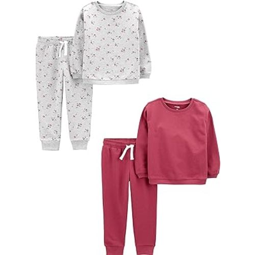 Amazon.com: Simple Joys by Carter's Baby Girls' 4-Piece Sweatshirt Set: Clothing, Shoes & Jewelry