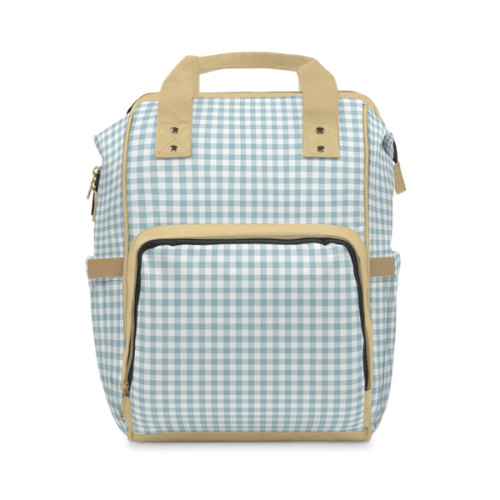 Backpack Bag in Blue Gingham (Classic) – Modern Kastle Gift Shop