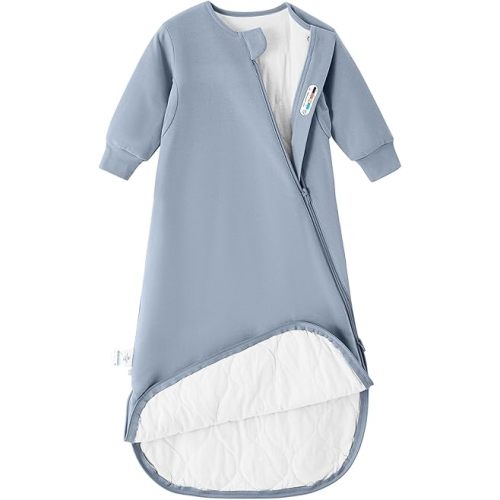 Unisex Sleeping Bag for Babies and Toddlers 1.0 Tog Sleep Sack 6-18Months, Baby Sleep Sack, Newborn Sleep Sack, Wearable Blanket Baby,One Piece Long Sleeves,Gifts for Baby