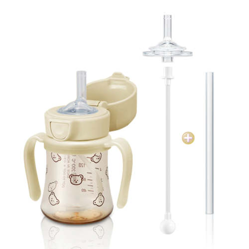Grosmimi PPSU Straw Cup with Flip Top & Weight - 6oz (200ml) – Zezebaebae