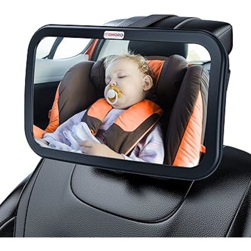 Itomoro Baby Car Mirror, Wide Angle, Secure & Shatterproof, Crash Tested, Firm Installation