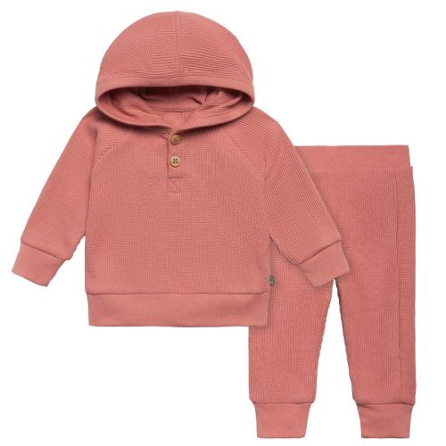 Modern Moments™ By Gerber Baby Girls' 2-piece Hoodie And Pant Set, Medium Rose, 3-6 Months