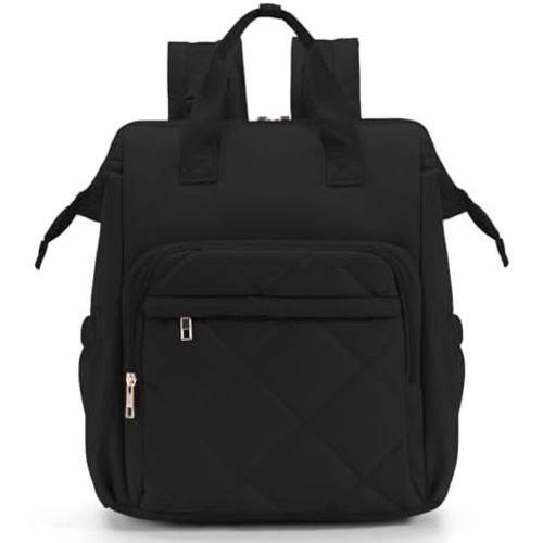 CEI-CEI Diaper Bag Backpack for Mom and Dad, Puffer Baby Bag Backpack with Insulated Pocket, Water-Resistant, Unisex Travel Backpack with Changing Pad & Stroller Straps