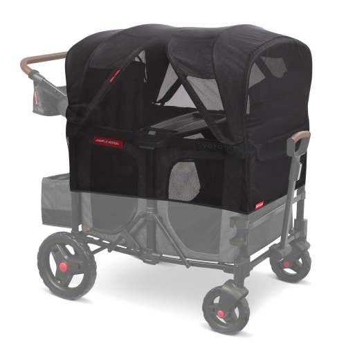 Mosquito Mesh with Bag for Voya XT Quad Stroller Wagon - Black