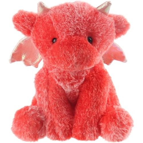 Apricot Lamb Toys Plush Red Plush Dragon Dinosaur Stuffed Animal Soft Cuddly Perfect for Child 8 Inches