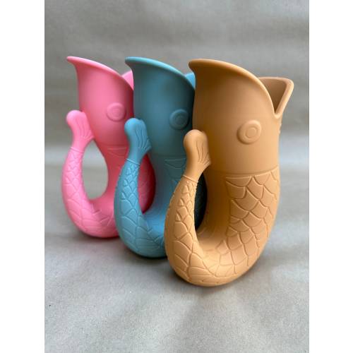 Silicone Bathing/Water Toy Fish Water Jug
