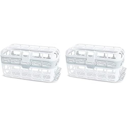Munchkin® High Capacity Dishwasher Basket, 2 Pack, Grey
