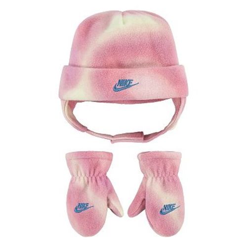 Baby Nike Futura Printed Fleece Trapper Hat & Mittens Set