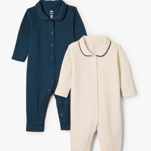 Amazon Essentials x Sofia Grainge Unisex Babies' Footless Sleepsuit, Pack of 2