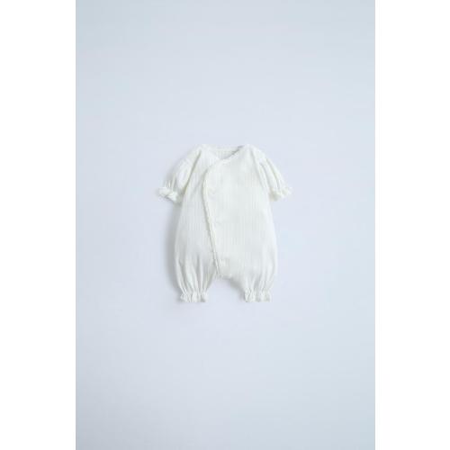 LACE TRIM POINTELLE ROMPER