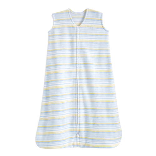 HALO SleepSack Wearable Blanket, Micro-Fleece, Multi Stripe Blue, Infant Boys, Medium, 6-12 Months