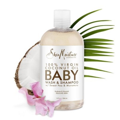 SheaMoisture 100% Virgin Coconut Wash & Shampoo - 13oz