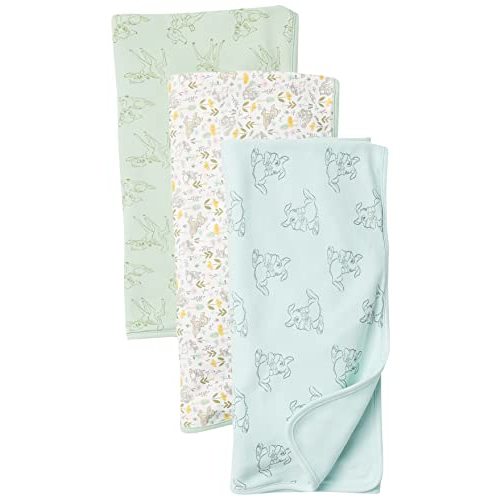 Amazon Essentials Disney | Marvel | Star Wars Unisex Babies' Swaddle Blankets, Pack of 3