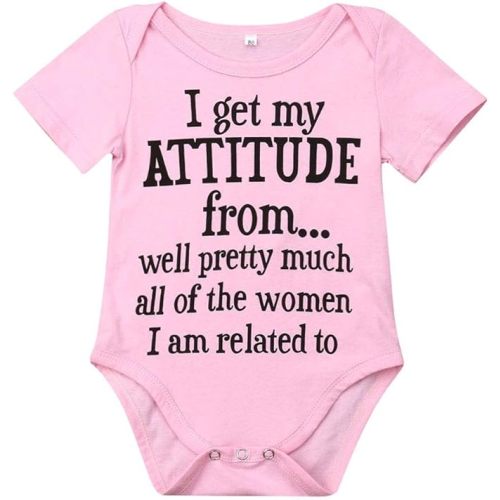 MAINESAKA Newborn Baby GOT My Mind ON My Mommy Paws Funny Bodysuits Rompers Outfits Grey 0-18M