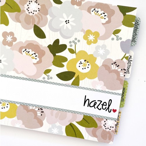 Baby Memory Book * Baby Girl Scrapbook * Girl Baby Book * Baby Album * Shower Gift * Baby Book * Baby's First Year * Baby Journal * HAZEL