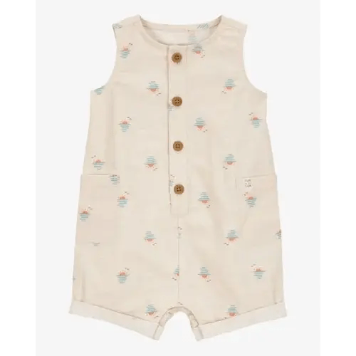 Baby Button-Front Sunset Print Sleeveless Romper - Carter's | Carter's