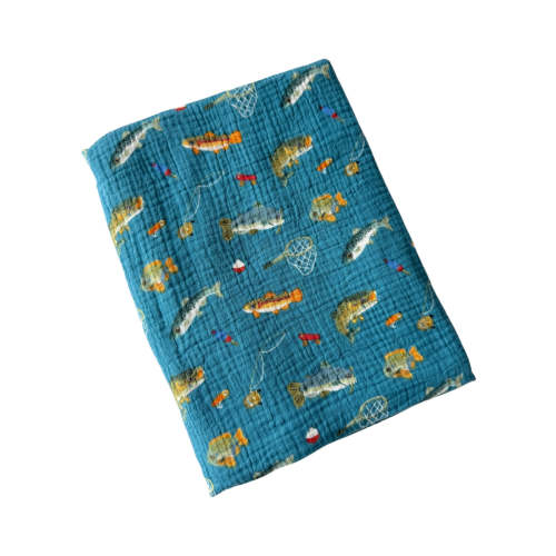 Muslin Swaddle, Gone Fishing