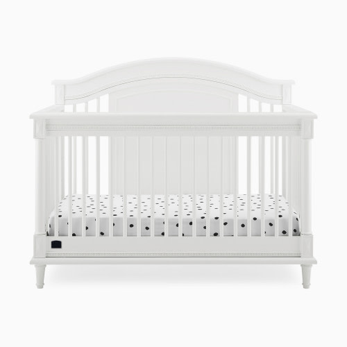 Simmons Kids Juliette 6-in-1 Convertible Crib with Toddler Rail - Bianca White