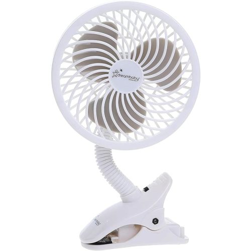 Dreambaby Caged Deluxe EZY-Fit Clip On Fan (Black)