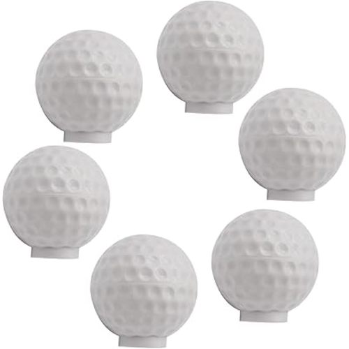 Set of 6 Golf Ball Drawer knobs, Ball Sports Party Theme Home Decor, Drawer Pulls Handles for Dresser Cupboard Wardrobe Cabinet Kitchen Knobs (Golf Ball)