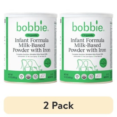 (2 pack) Bobbie Organic Infant Formula, 14.1oz