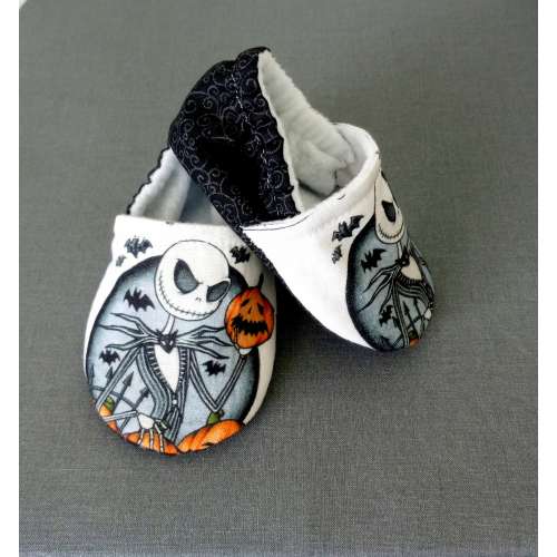 Jack inspired Christmas baby shoes