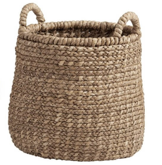 World Market Noelle II Natural Hyacinth Blanket Basket - Medium