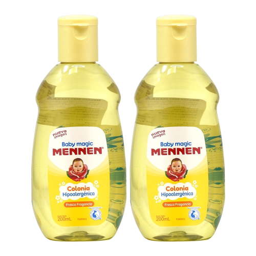 Mennen, Baby Cologne, 200ml, Hypoallergenic Fresh Fragrance Pack of 2