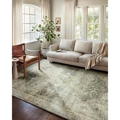 Loloi II Rosette Sage/Beige 7'-6" x 9'-6" Area Rug